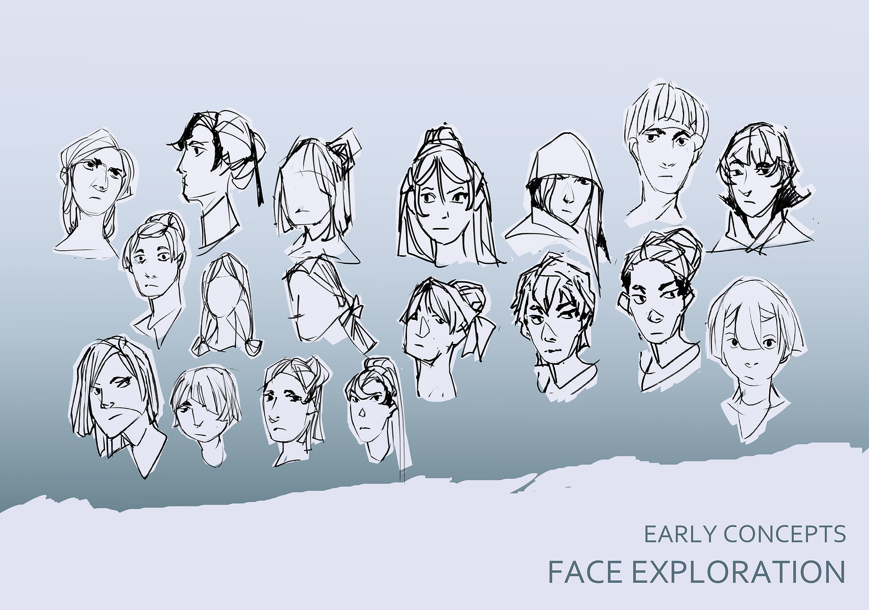 face sketches for character design